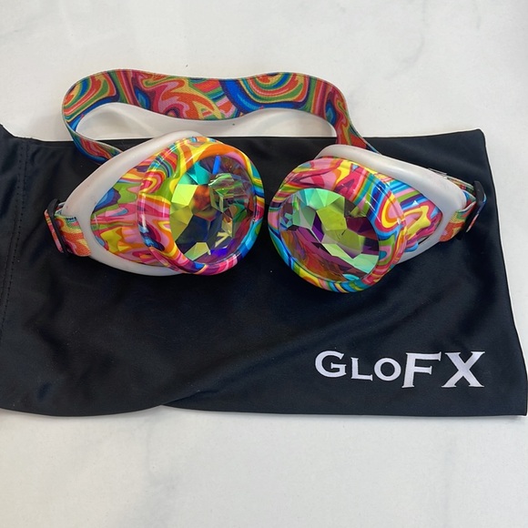 KANDI SWIRL KALEIDOSCOPE GOGGLES (NEW) - Picture 6 of 6